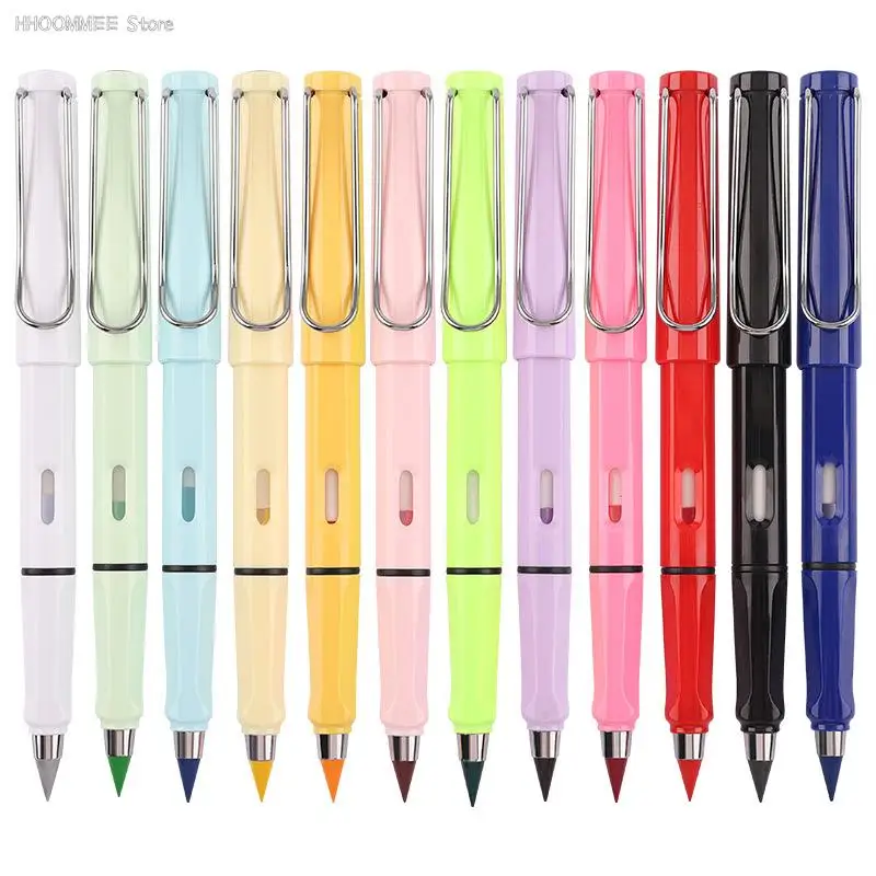 

1pc Macaron Color Plastic Pencil For Art Sketch Painting Unlimited Writing Pencils Magic Erasable Refills School Supplies