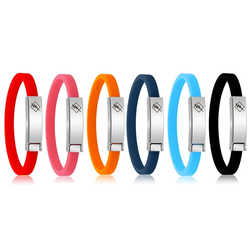 Magnet Anti Static Bracelet Silicone Energy Bracelet-in Hologram