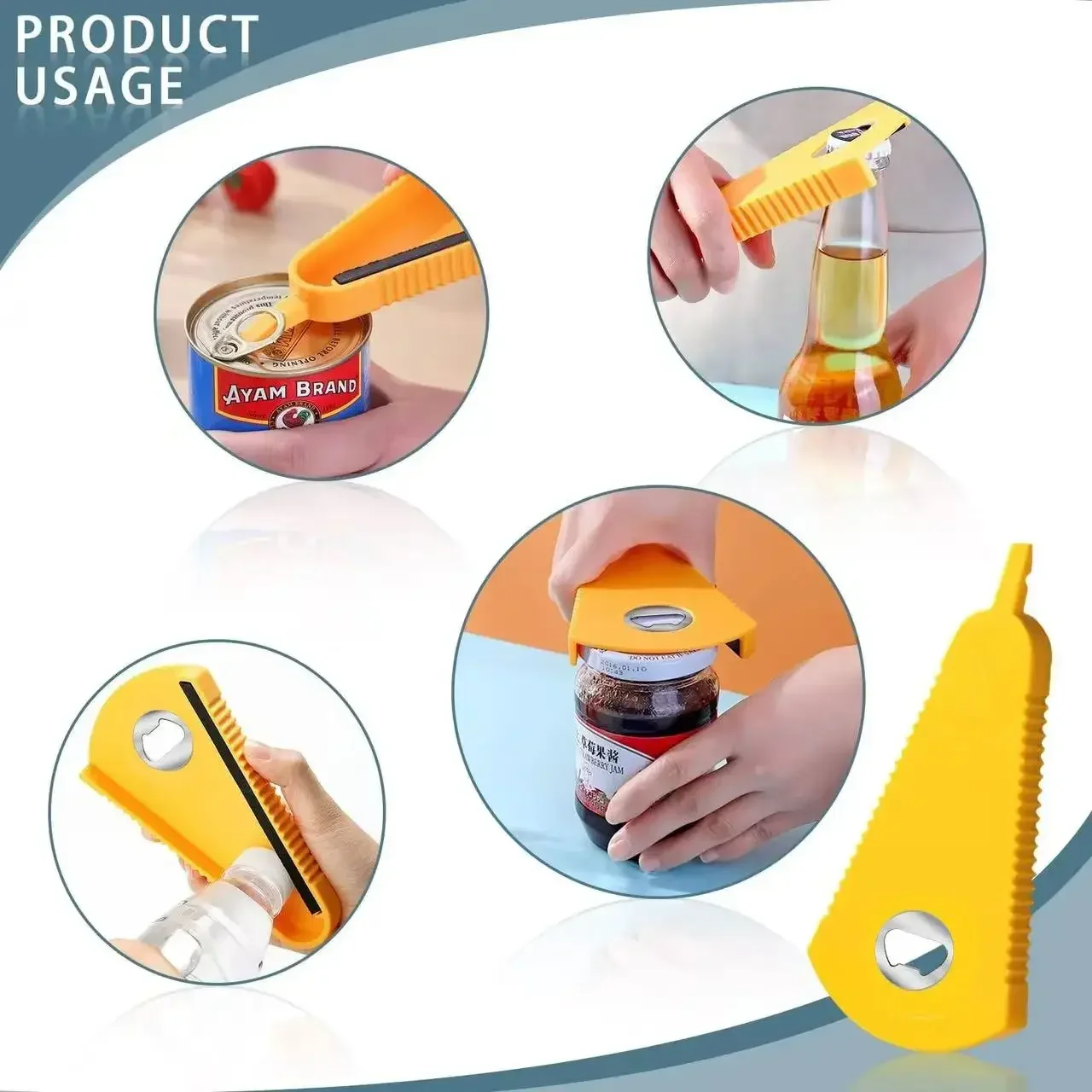 Can Opener Multifunctional Bottle Jar Opener