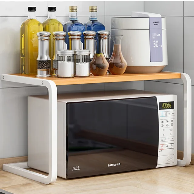 Kitchen Multi-layer Oven & Microwave Storage Rack 2