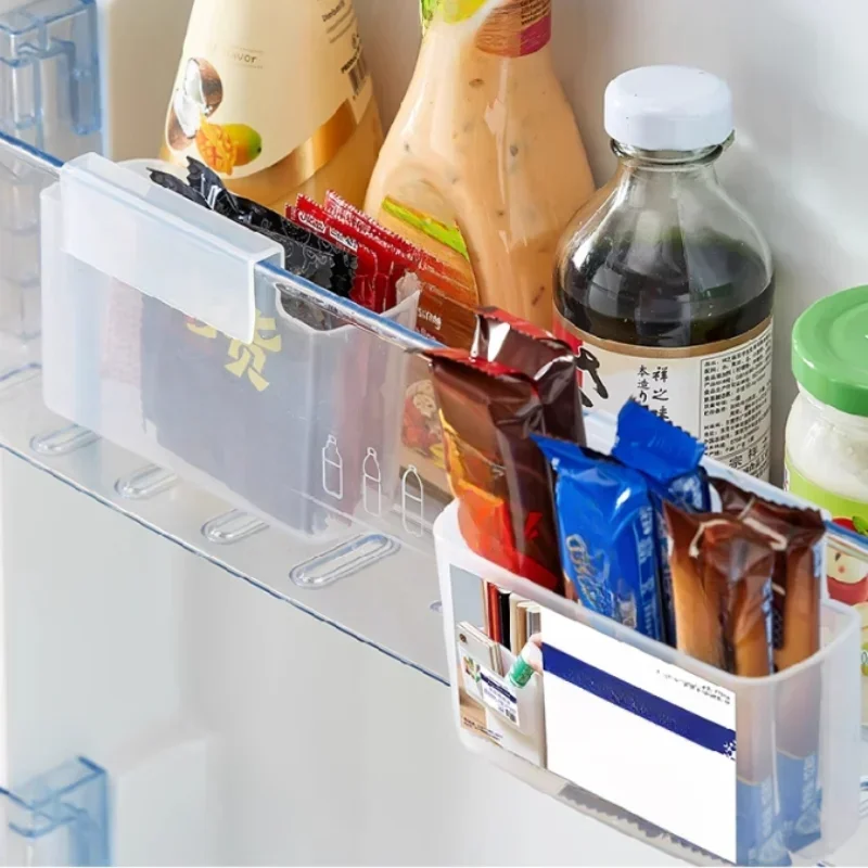 Cheese Slice Holder for Fridge, Refrigerator Side Door Hanging Storage Container Box,Cooking Tools for Kitchen,Storing Seasoning 3