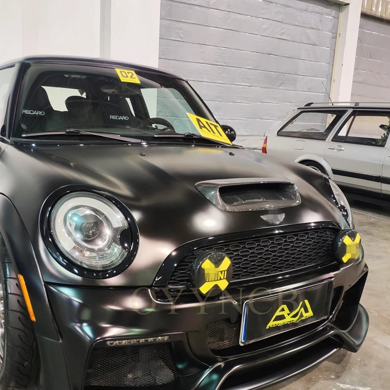 Fur Mini Cooper S R56 2007 2014 V Vorne Motor Luft Haube Hood Scoop Vent Abdeckung Real Carbon Fiber geschmiedet Carbon Outlet Maske AliExpress