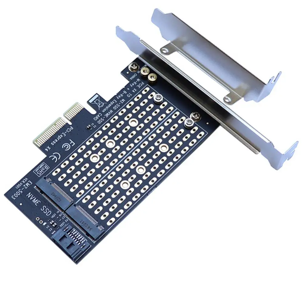

Плата адаптера M.2 NVME NGFF на Pcie 4x с одним/двумя портами, B/M, интерфейс ключа, поддержка PCI Express 3,0 2230 2242 2260 2280 M.2 SSD