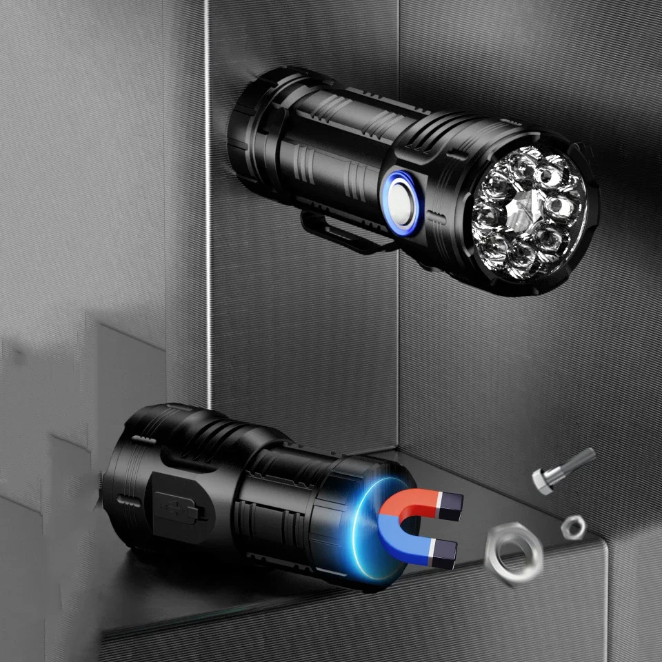 High power LED Mini flashlight USB rechargeable 3