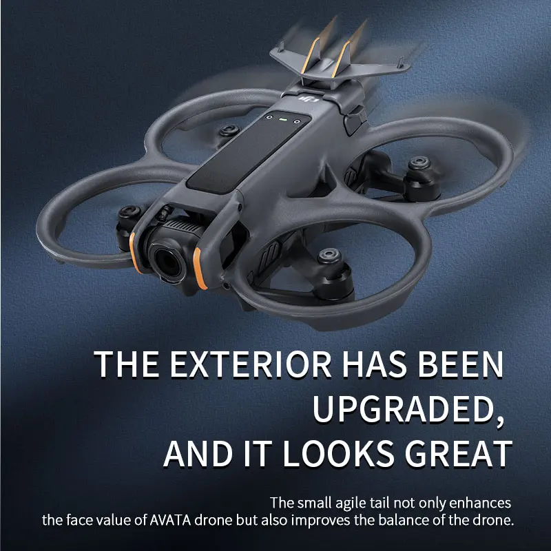 Accessoire de vol : support de batterie anti-séparation pour DJI Avata 2, design aérodynamique.