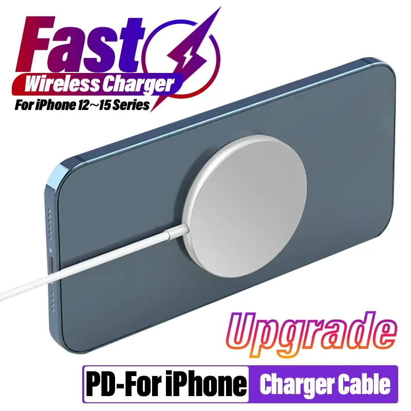 20W Fast Magnetic Wireless Charger Pad Stand For iPhone 15 14 13 12 Pro Max Mini Phone Chargers PD Type C Charging Dock Station