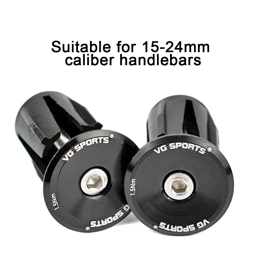 Bicycle Grip Handlebar End Cover Aluminium Alloy Lock Mountain HandleBar Grips End Plugs For Bike Handlebar Parts 1 Pair 6color
