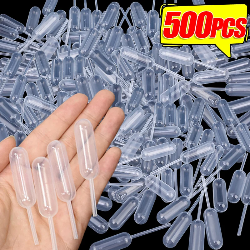 Disposable Dropper Cake Decoration Accessories 500/50x 4ml Disposable Mini Jam Dropper Cupcake Sauce Squeeze Transfer Pipettes Dropper Dessert Stuffed Cake Decor Cake Syringe