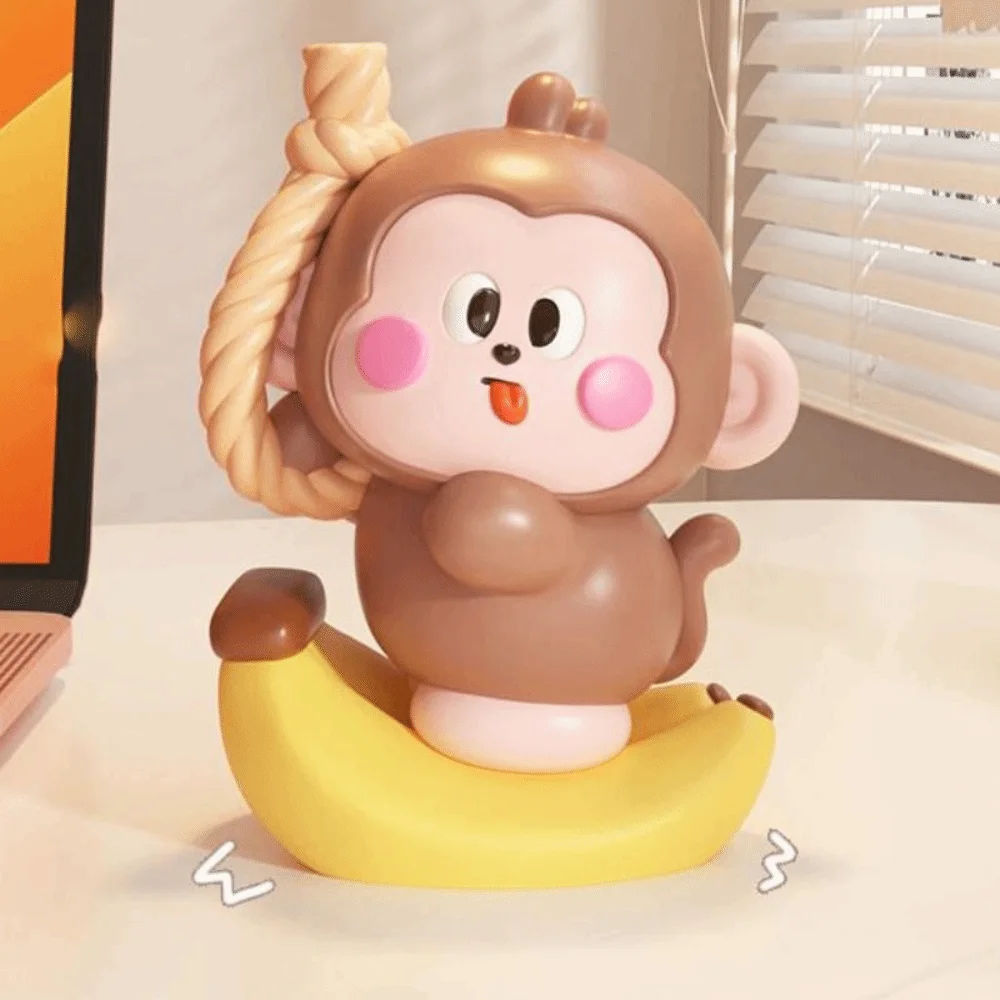 Resin Monkey Miniature Figurine Handmad Collectible Little Monkey Ornaments Cartoon Crafts Monkey Landscape Decoration