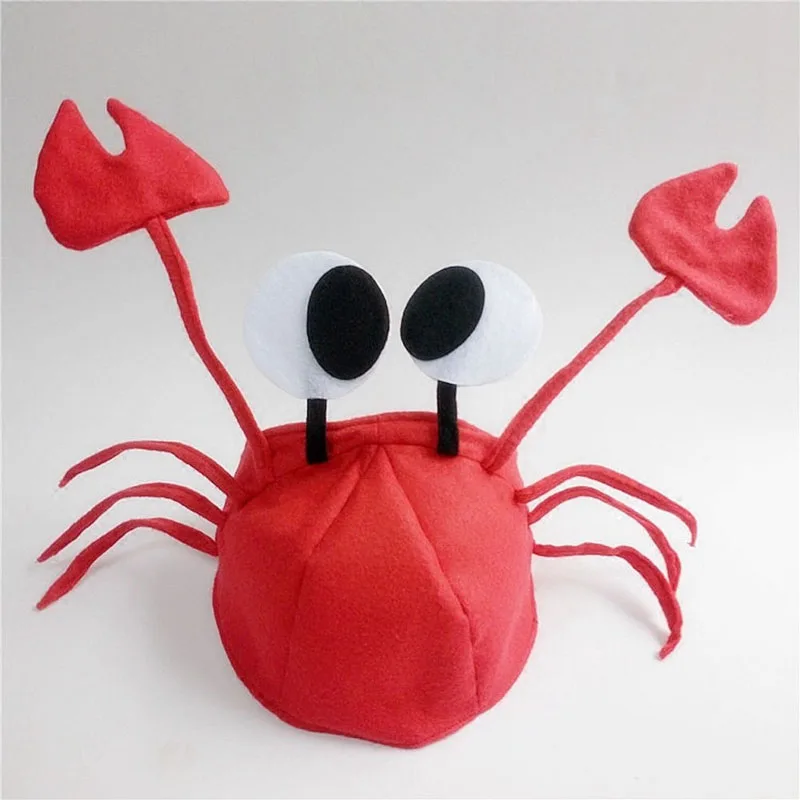 Drop Ship&Wholesale Halloween Christmas Red Lobster Hat Adult Fancy Party Costume Gift Oct.14 4