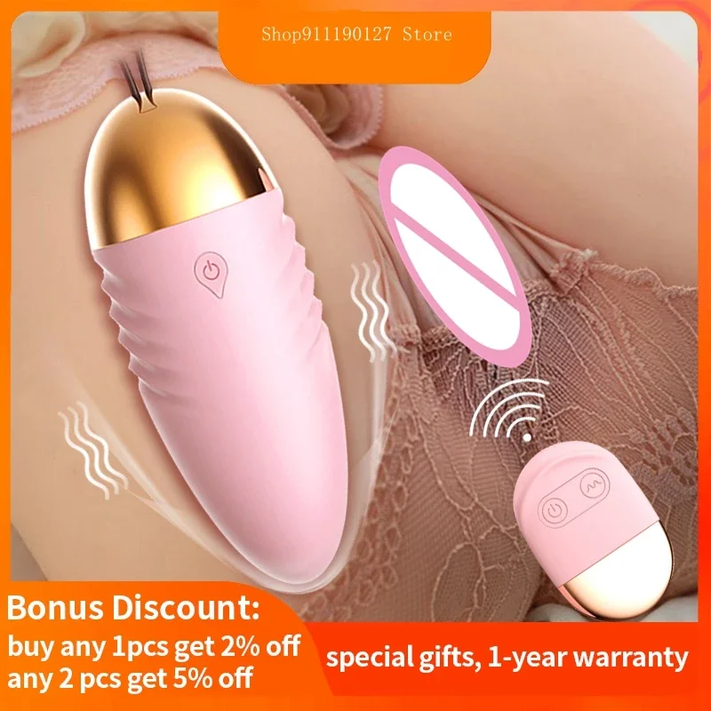 Wireless Remote Control Vibrators 10 Modes Egg Female Clitoral Stimulator Vaginal G-spot Massager Sex Toy Bullet Dildo for Women