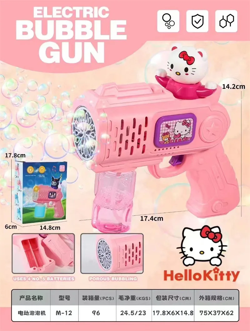 New Disney Stitch Electric Bubble Gun Toy Lilo & Stitch Lotso Bubbles Machine Automatic Soap Blower with Light Outdoor Games 6
