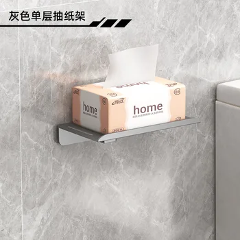 ไม่มีการเจาะที่ใส่กระดาษชําระม้วนมีกาวในตัวในห้องน้ําที่ใส่กระดาษทิชชูพลาสติกติดตั้งง่ายที่ใส่ม้วนกระดาษ 11