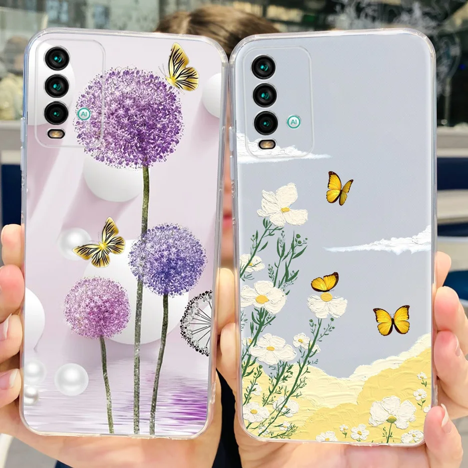 Cute Fashion Painted Clear Silicone Soft Slim Phone Case Cover