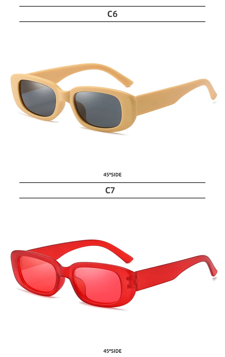 Steampunk Rectangle Sunglasses For Men And Women Uv400 Protection_voghion.com