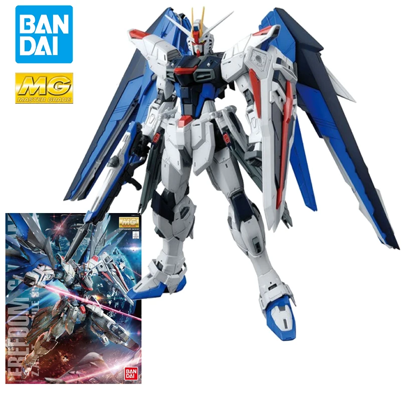 Originale Bandai Mg 1/100 Zgmf-X10A Freedom Gundam Ver.2.0 Assemblaggio Kit Modello In Plastica Action Toy Figure Mobile Suit Gundam Gifts