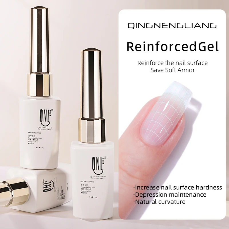 RS NAIL 12ml Crystal Top Coat Base Gel Nail Polish Reinforced Gel Transparent Soak Off Semi Permanent Nail Art Gel For Manicure 2