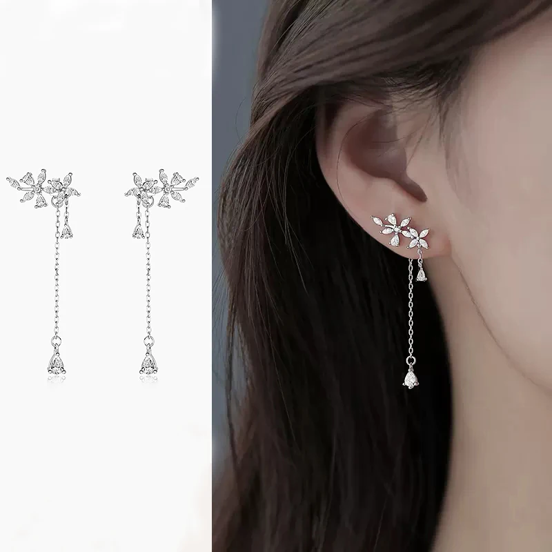TTPSRY Ohrringe für Damen Blume Tropfen Ohrringe Boho