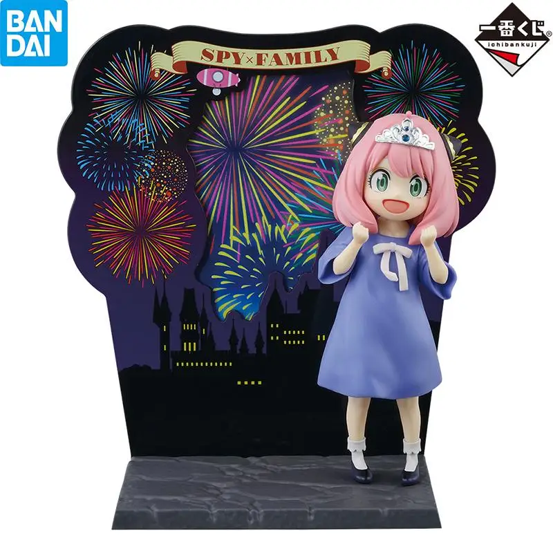 bandai-ichiban-kuji-figura-familia-espiao-modelo-de-acao-anime-brinquedos-colecionaveis-Ultimo-um-premio-cartao-postal-figura-moldura-anya-forger-em-stock