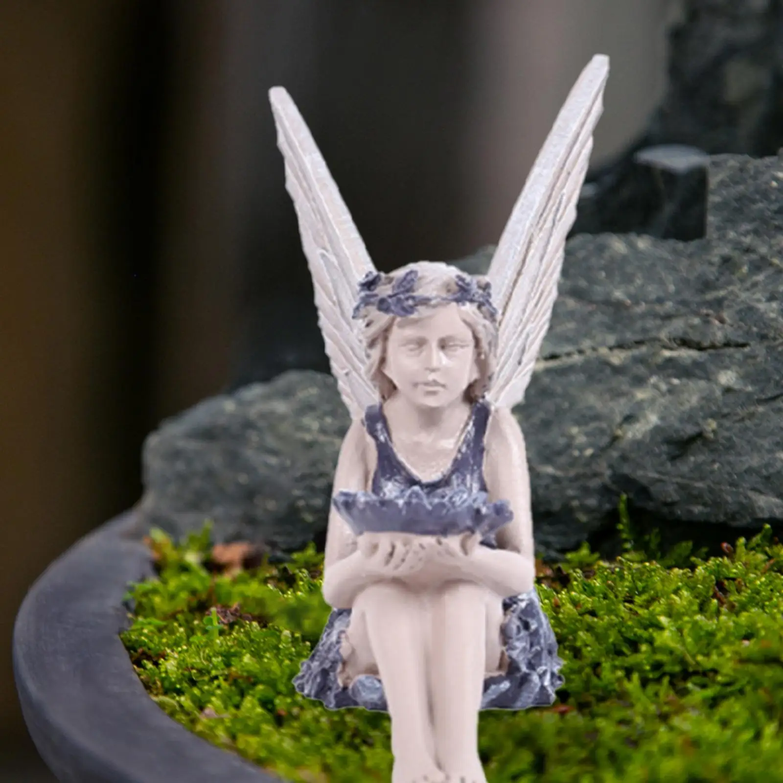 

Angel Statue Decor Collectable Sculpture Accessories Desk Decoration Ornament for Hotel Office Desktop Festival Restaurant