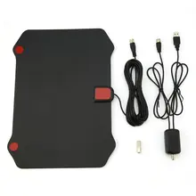

80miles Reception Range Digital Indoor TV Aerial Tele Shield Shape Antenna with TV023 Amplifier Booster