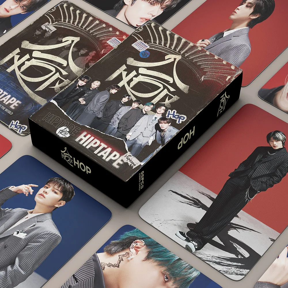 55pcs/Set Kpop Idol Album HOP HD Photo Cards 5Th FanClub Stay Over The Rain lomo cards for boys Girls Gift