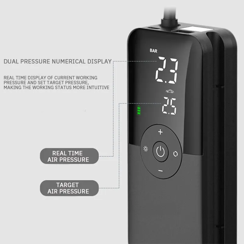 Multifunctional Intelligent Digital Display Wireless Air Pump