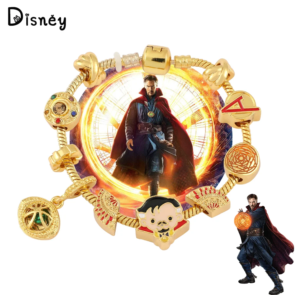 Marvel Superhero Doctor Strange Beads Bracciale The Avengers Eye Of Agamotto Braccialetti Fai Da Te Accessori Per Gioielli Cosplay Prop Gifts