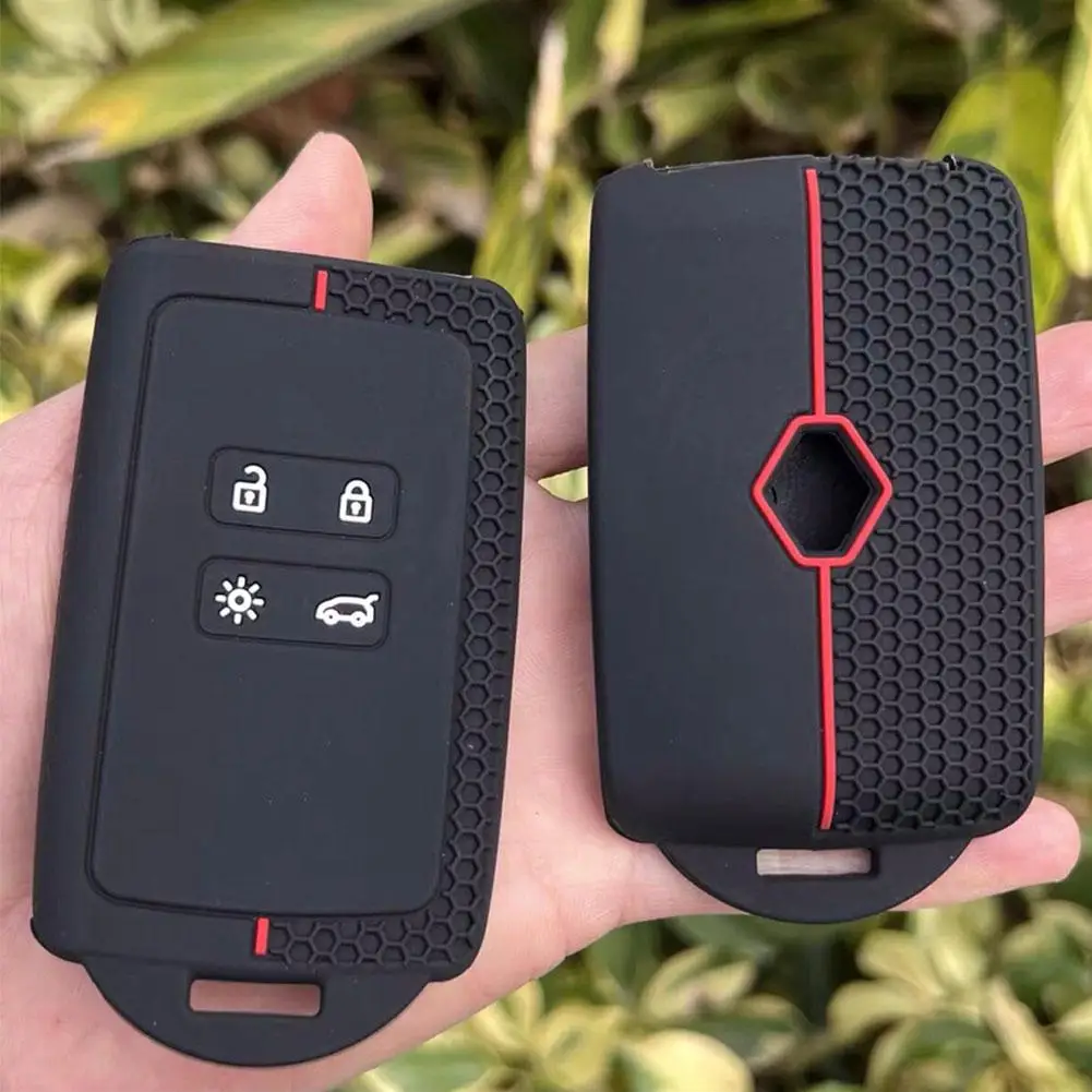 1pc Silicone Key Case Cover For Renault Austral Kadjar Clio Megane Captur Arkana Koleos Zoe Scenic Dacia Sand