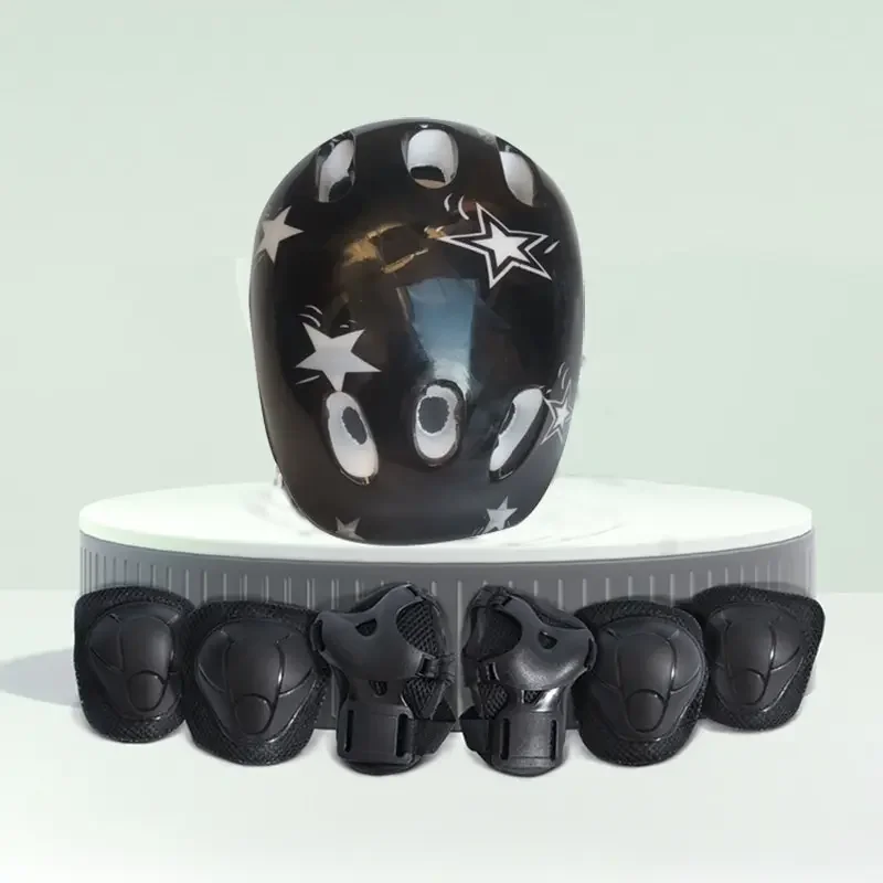 7Pcs/Set Children Knee Protection Roller Skating Helmet Protector Skateboard Balance Car Wrist