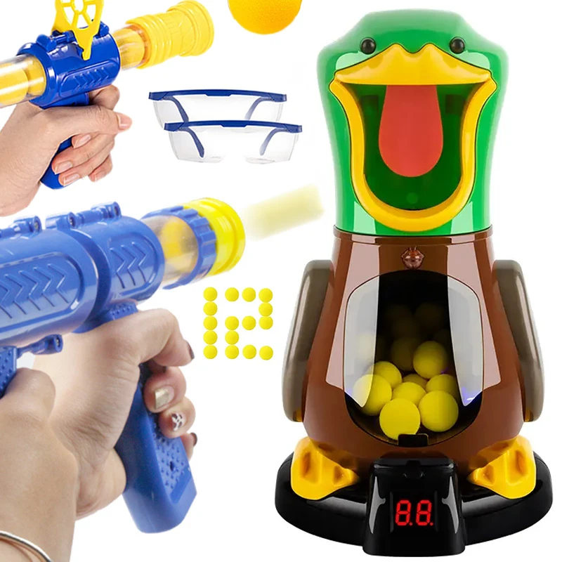 

Duck Shooting Toy Kids Against Aerodynamic Safety Soft Bullet Hunger Electronic Scoring Battle Game Toys