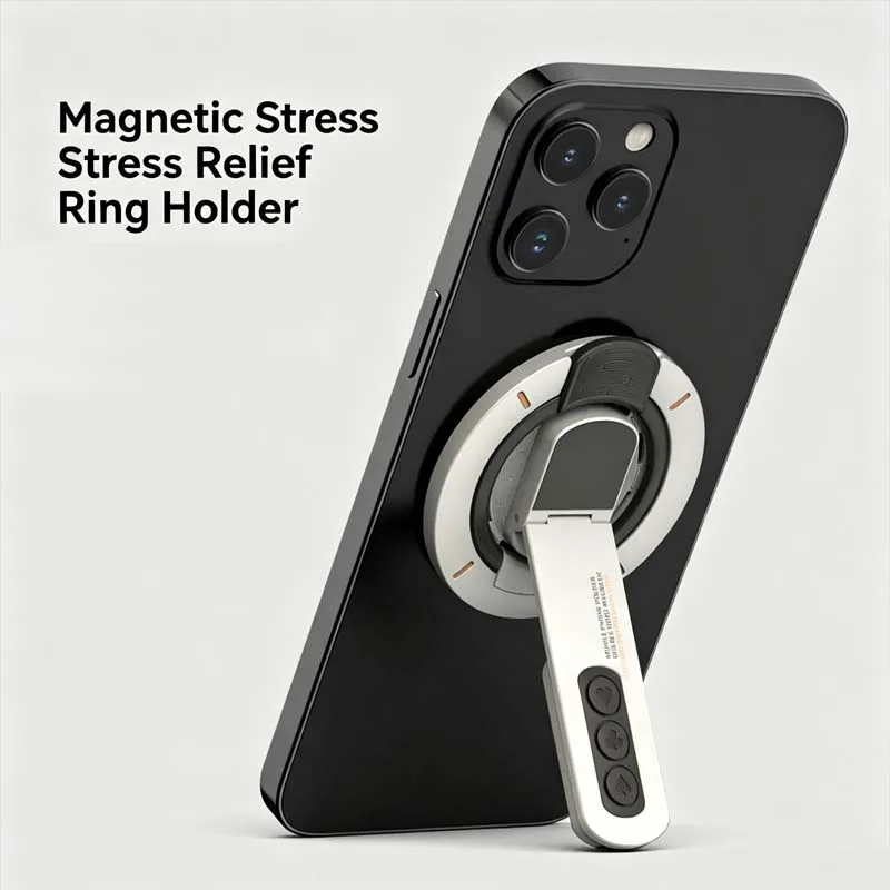 Magnetic Rotating Portable Phone Grip with MagSafe Compatibility