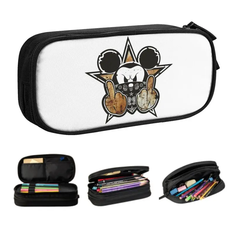 

Rusty Pencil Cases for Girl Boy Large Capacity Bad Toys Pen Box Bag Stationery