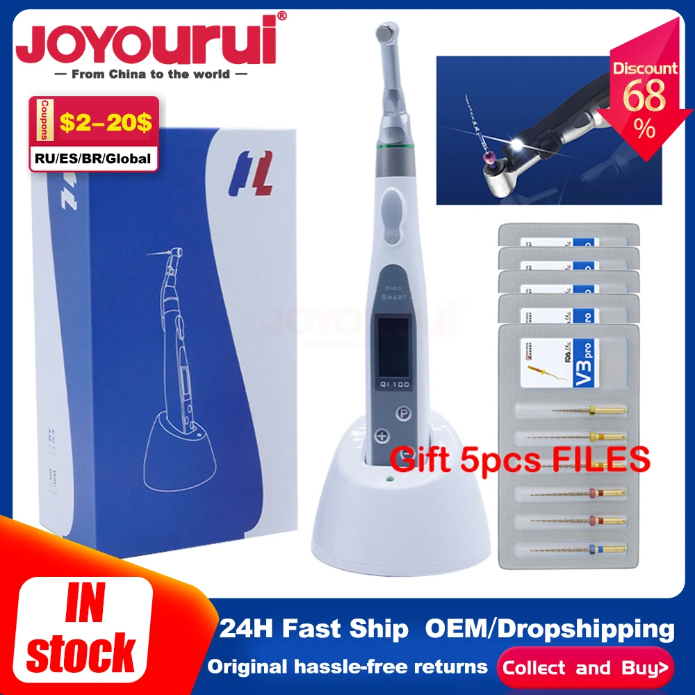 Dental Cordless Endomotor With Reciproc 161 Endo Contra Angle