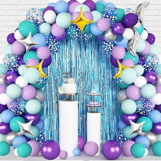 Décorations De Ballons D'anniversaire Pour Filles De 1 2 3 4 5 6 7 8 Et 9  Ans, Décorations De Fête D'anniversaire À Thème De Sirène Pour Filles, Pour  Enfants Arc En