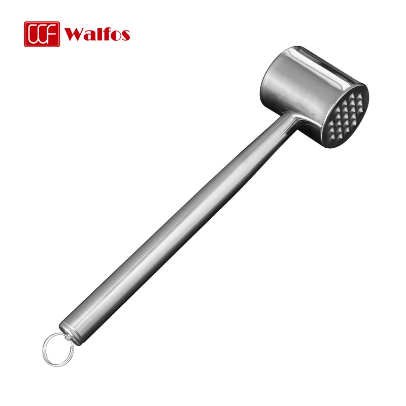 WALFOS Household Stainless steel Knock Loose Beef Mace Steak Tender Meat Beat Hammer Kitchen Tenderizer Meat Hammer