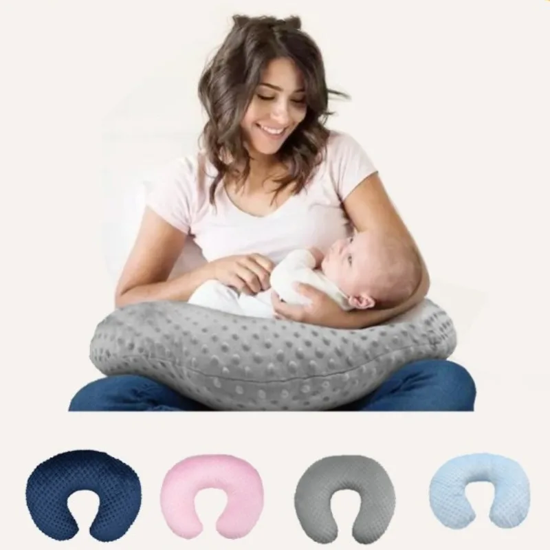 Baby Nursing Pillow Cover Coral Velvet Soft Non-slip Skin-friendly Multi-functional Breastfeeding Anti-vomiting Pillow Cover