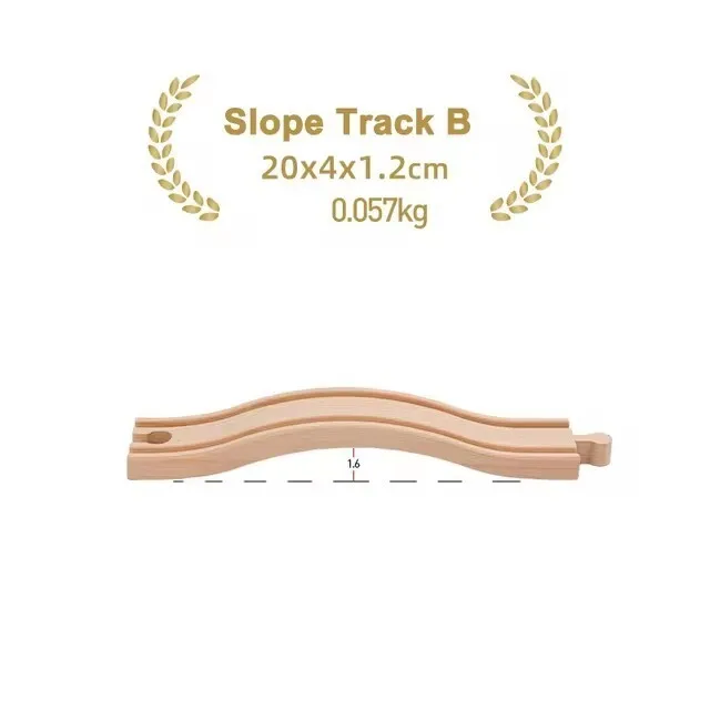 Premium Beech Wood Railway Train Track Accessories for Children’s Educational Play