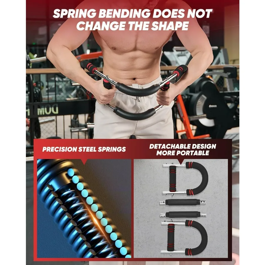 Twister Arm Trainer, PowerTwist Arm Trainer, Adjustable Forearm Strengthener, Arm Exercise Equipment, Chest Workout Equipment, P