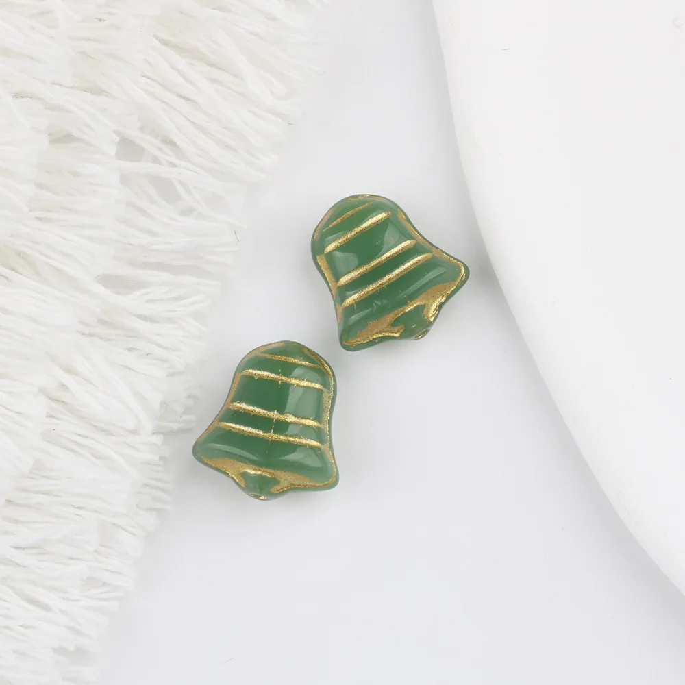 10 teile/los 12 MM Tschechische glas vintage glocke-förmigen perlen perlen Anhänger Charms für Halskette Armband Schmuck Diy Zubehör – Detail 12