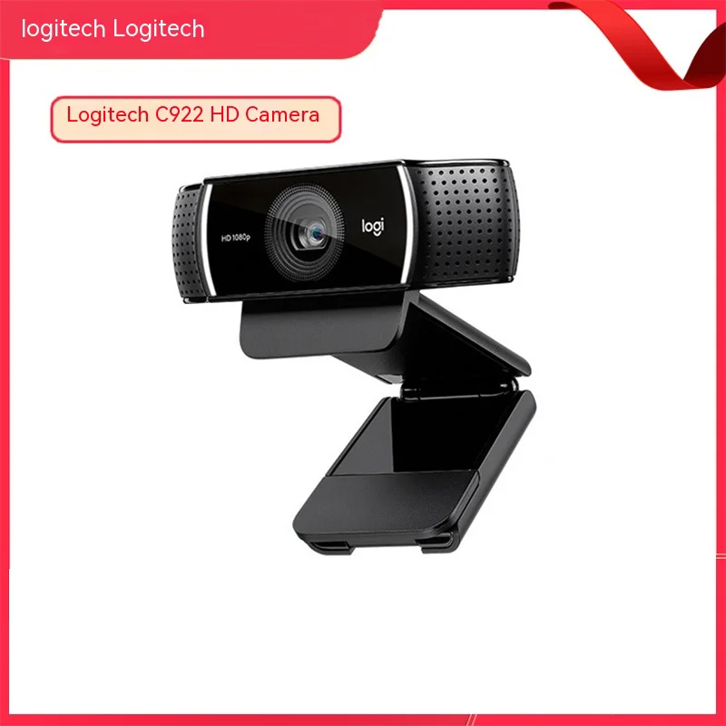 

Logitech 100% Original C922 Pro Webcam 1080p 30fps Full Hd Webcam Autofocus Web Camera Built-in Microphone Meeting With Tripod