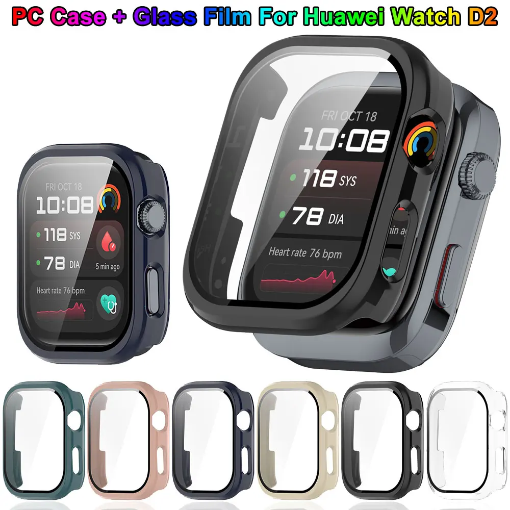 Premium PC Watch Case with Tempered Glass Screen Protector & Bumper Cover