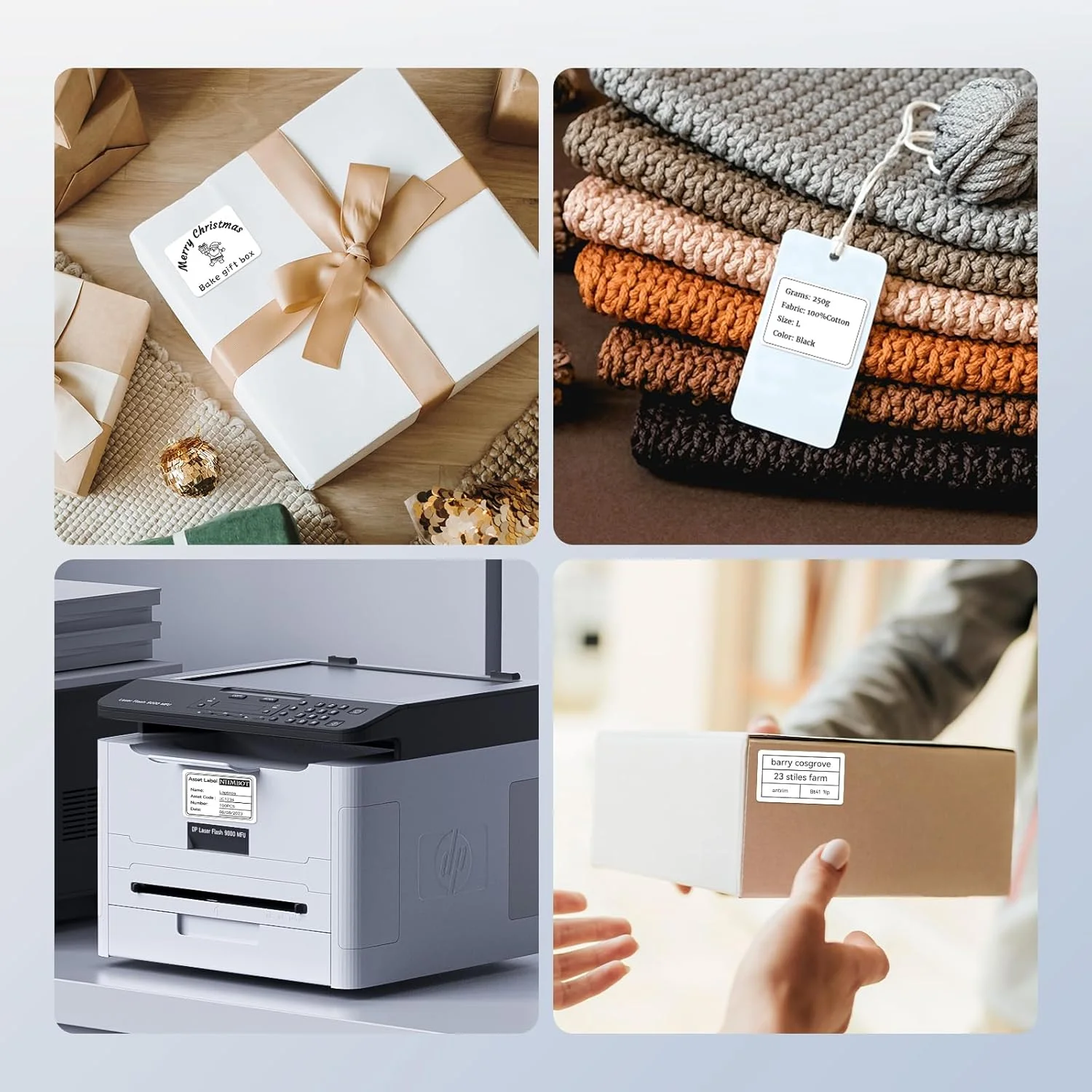 5/10 Rolls Niimbot White Thermal Label Sticker Paper Roll for B21 B1 Printer Official Waterproof Self-adhesive Papers Rolls