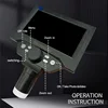 5.5" LCD Digital Microscope 1000X USB Digital Microscope with Adjustable LED for Error Coins PCB Compatible with MacOS Windows 5