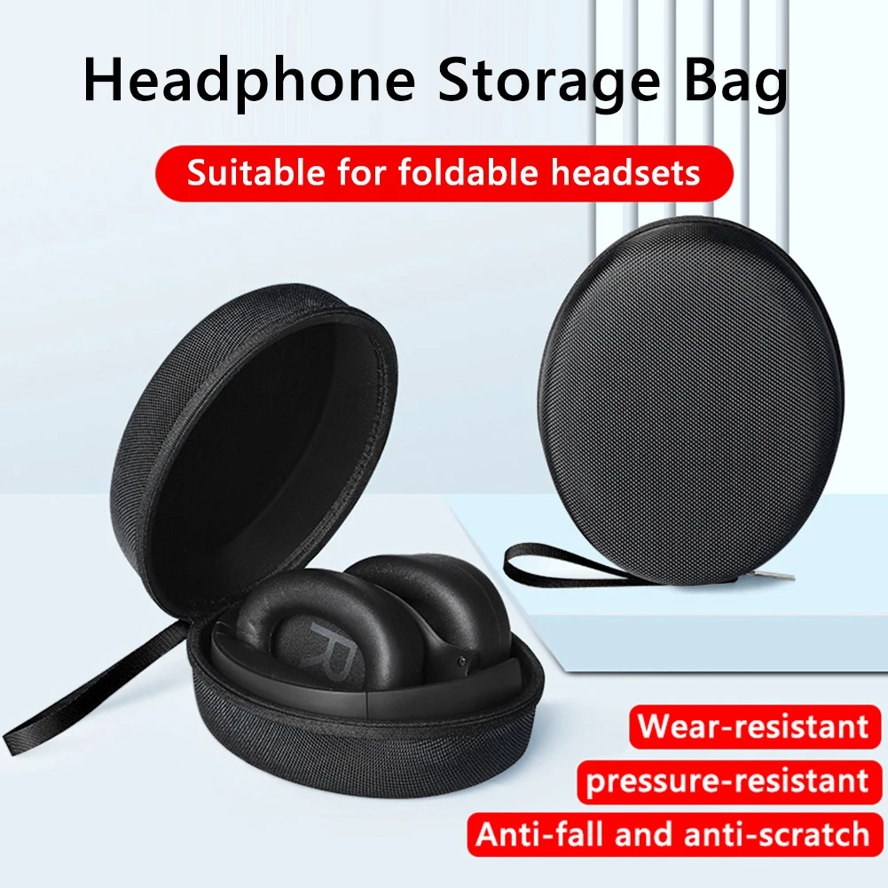GEEKRIA Shield Hoofdtelefoonhoes, compatibel met Sony XM5, CH720N, CH710N, ULT900N, XM4, XB910N, vervangende harde reisdraagtas met kabelopslag (grijs