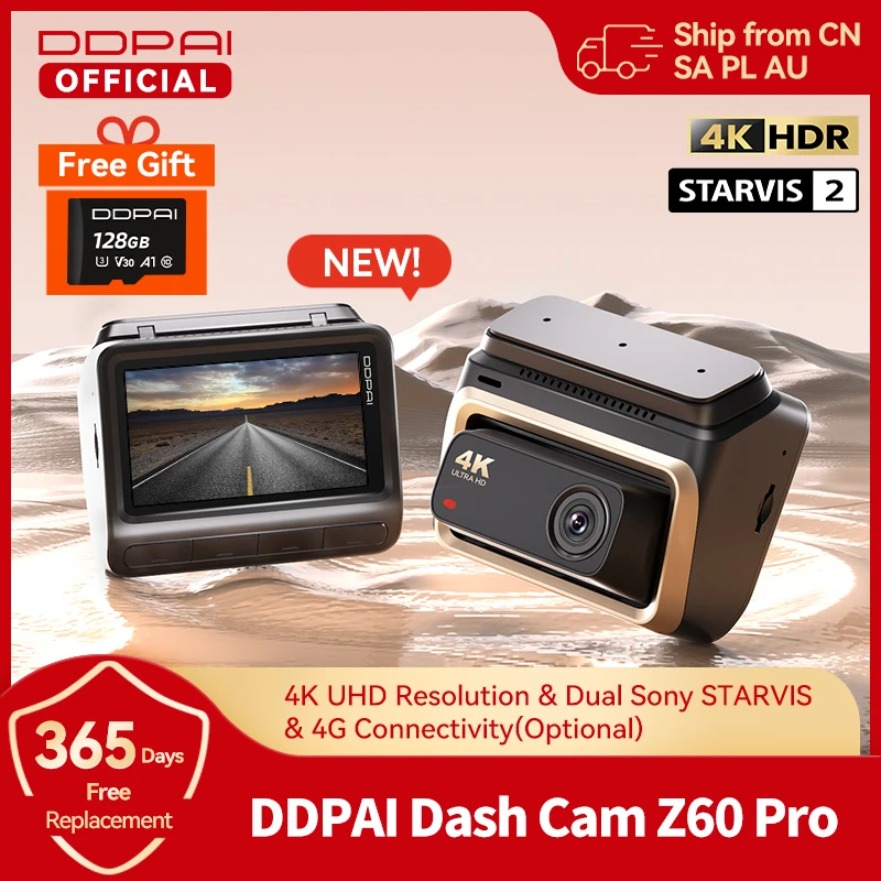 camara de seguridad para salpicadero de carro DDPAI 4K Z60 Pro compatible con cámara trasera e Interior de coche SONY STARVIS2 678 Sensor 5GHz Wi-Fi ADAS 4G DVR 1 camara de seguridad para salpicadero de carro camara de seguridad para salpicadero de carro DDPAI 4K Z60 Pro compatible con cámara trasera e Interior de coche SONY STARVIS2 678 Sensor 5GHz Wi-Fi ADAS 4G DVR