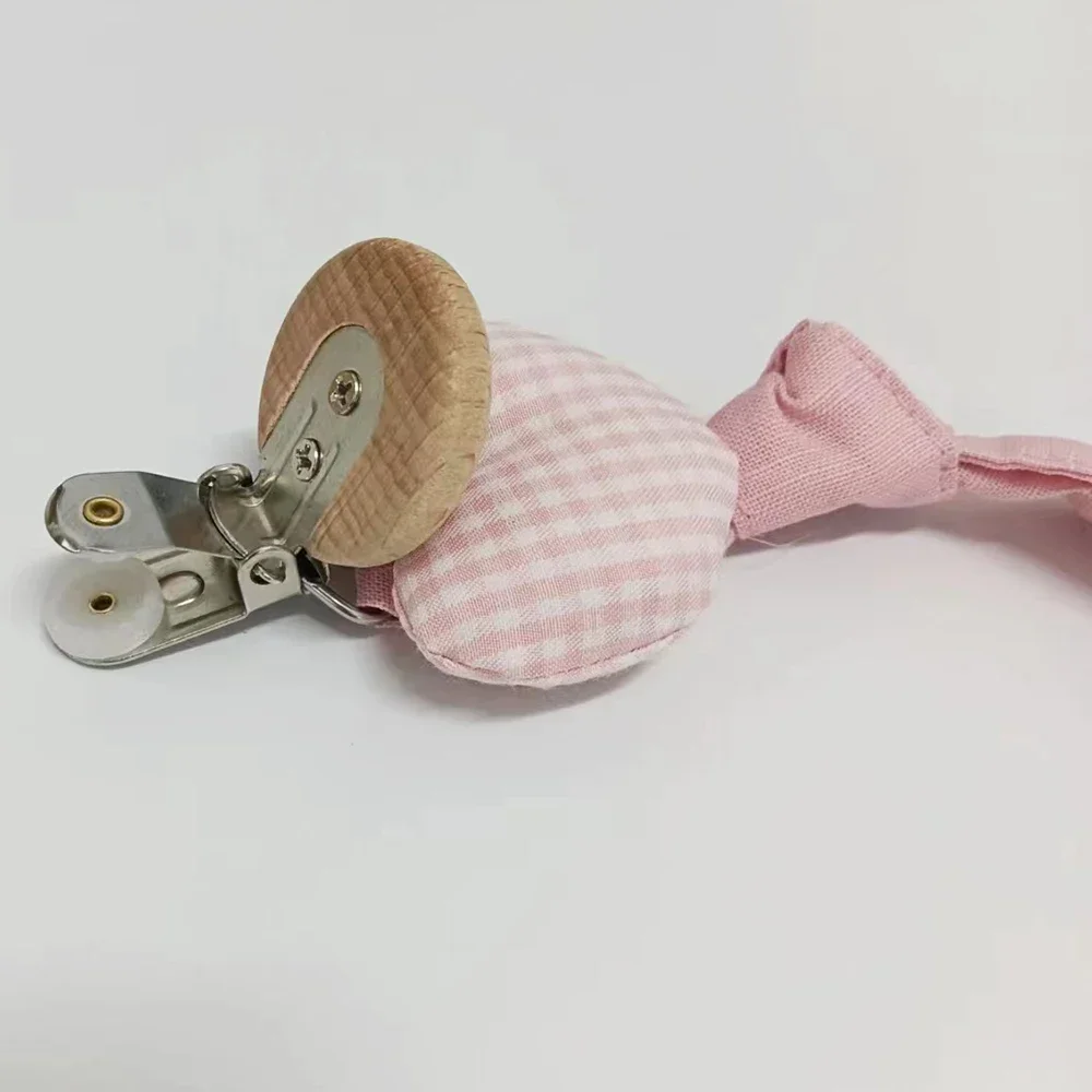 Cartoon Puppet Bear Woven Baby Pacifier Clip Pacifier Fixing Chain Anti Fall Newborn Soother Clip Comfort Baby Toy Pacifier Clip Pacifier Chain Pacifier Accessories