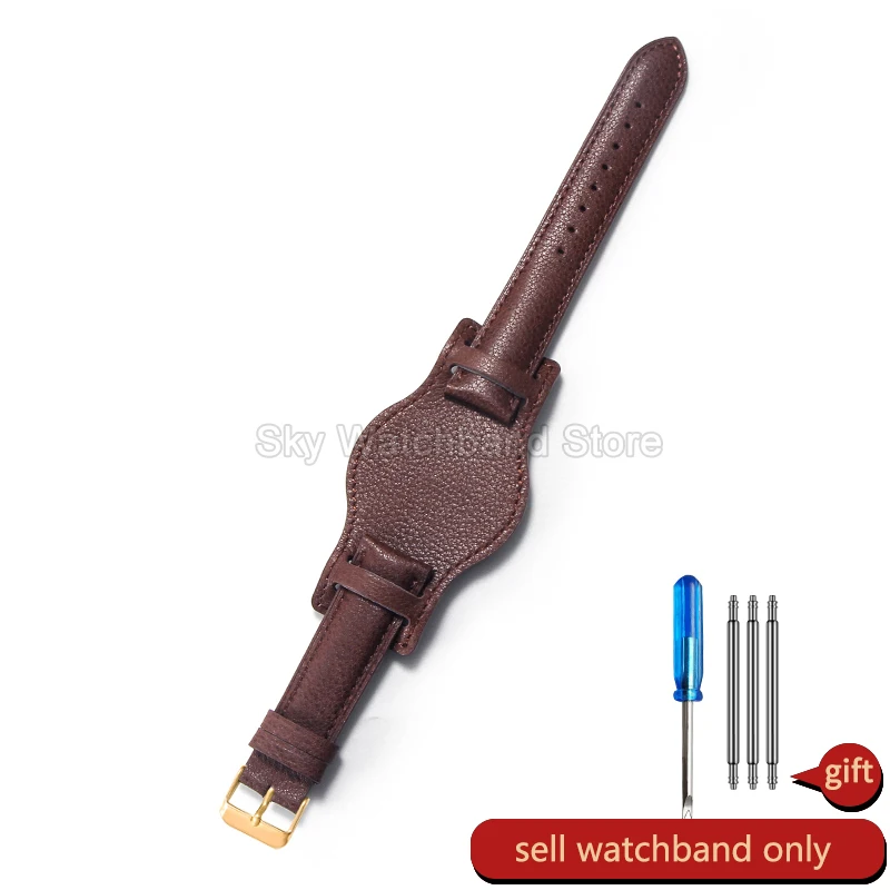 Premium Crazy Horse Leather Watch Strap with Tray - Available in 18mm, 20mm, 22mm