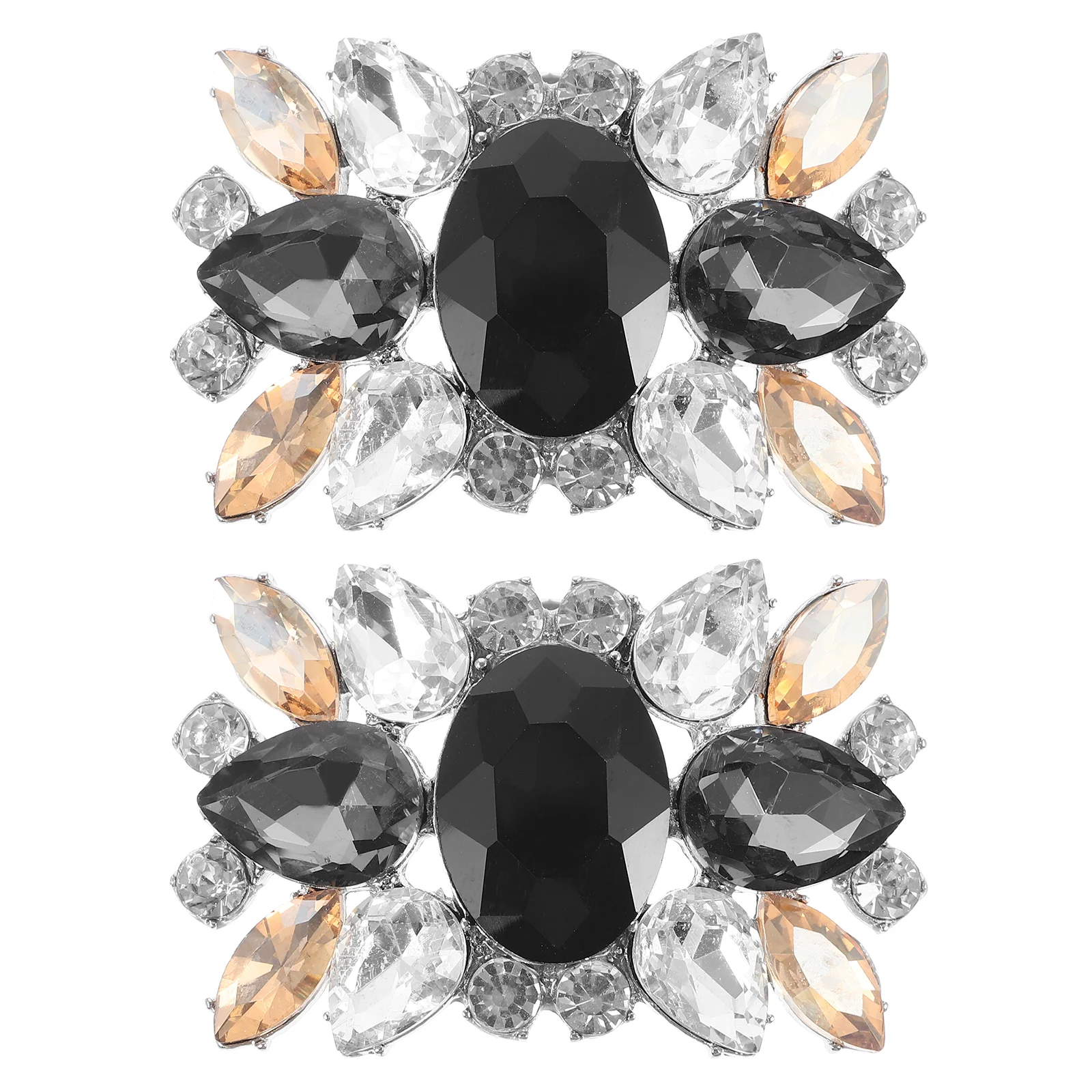 

2Pcs Wedding Shoe Clips Rhinestone Shoe Buckle Removable Shoe Charms for High Heels