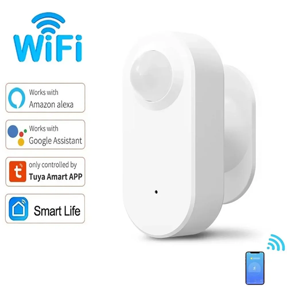 

Wifi Human Motion Sensor PIR Motion Sensor Smart Home Security Detector Smart Life Control Works with Alexa Google Home